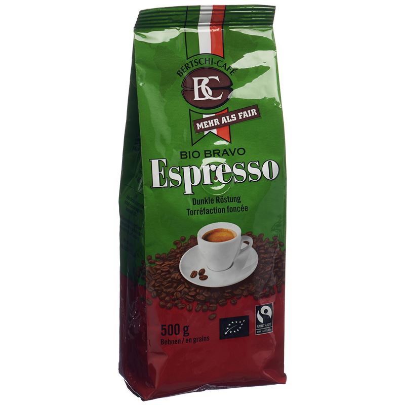 BC BERTSCHI CAFE Bio Bravo Kaffee Espre ganz 500 g