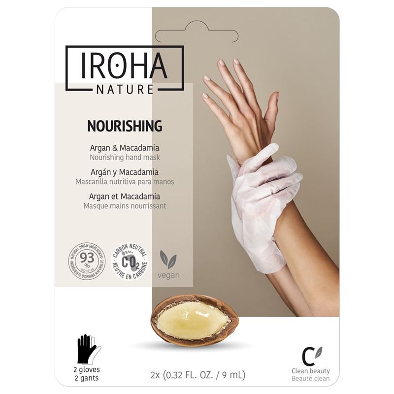 IROHA HANDS&FEET Hand Mask Glov Nour 2 x 9 ml