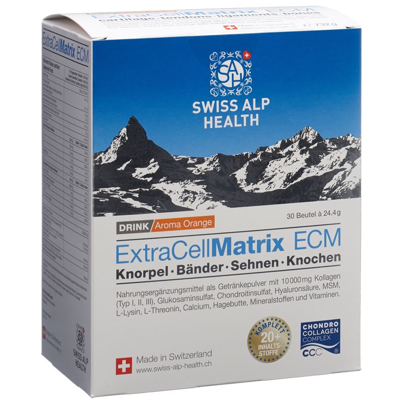 EXTRA CELL Matrix ECM Drink Gelenke Orange 30 Stk