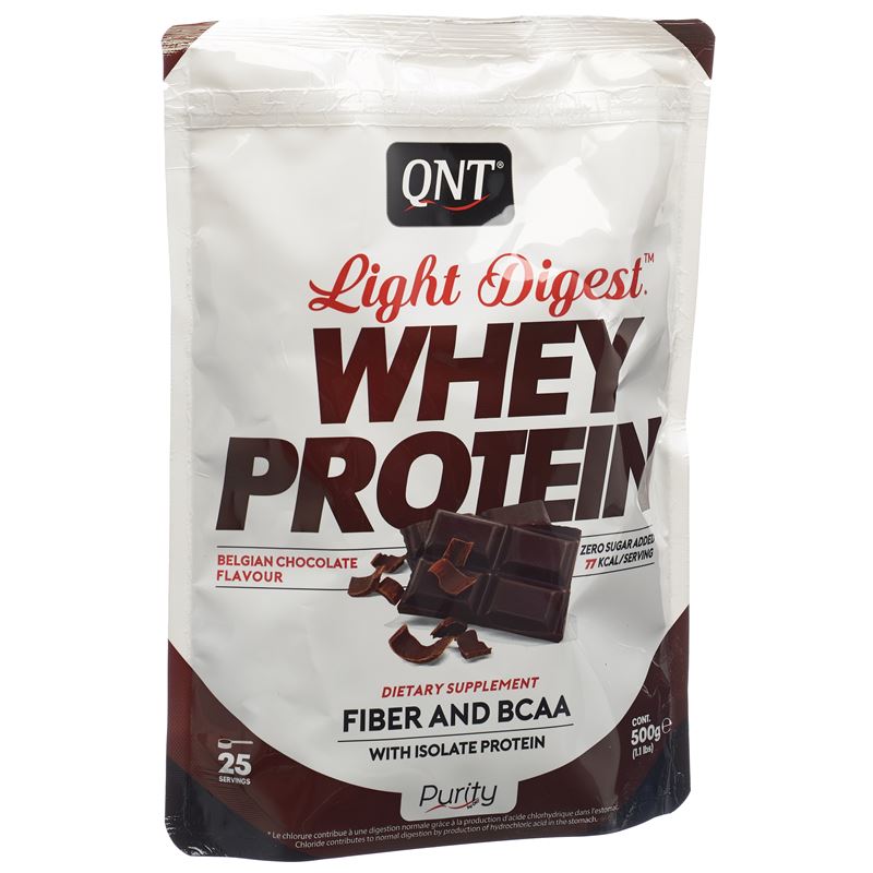 QNT Light Digest Whey Protein Belgian Choco 500 g