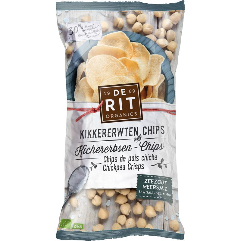 DE RIT Kichererbsen-Chips Meersalz Bio 75 g