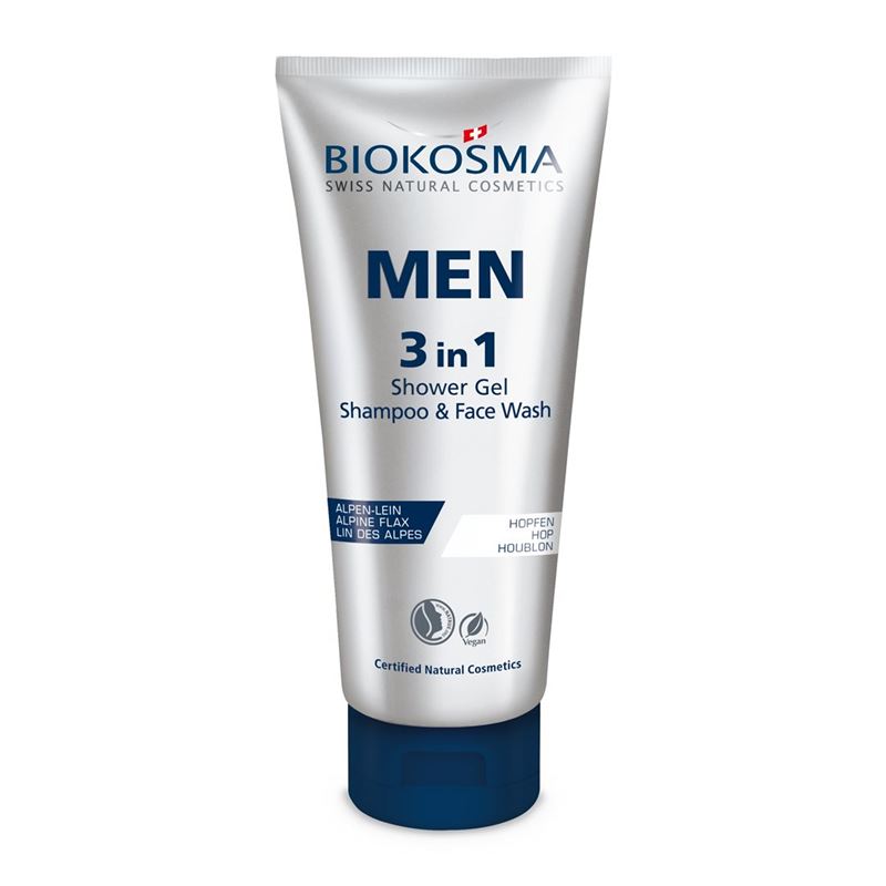 BIOKOSMA Men 3 in1 Shampoo & Showergel Tb 200 ml