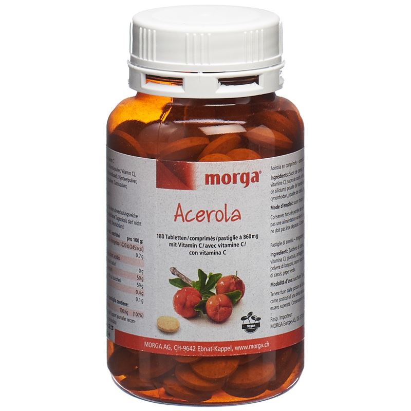 MORGA Acerola Tabl 80 mg Vitamin C 180 Stk