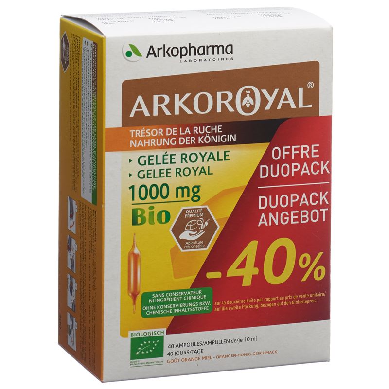 ARKOROYAL Gelée Royale 1000 mg Duo 2 x 20 Stk
